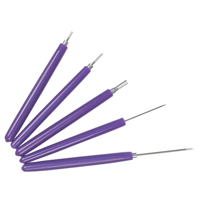 10 PCS Geschlitzter Nadelstift Papier Kräuselnadel Werkzeug Locken