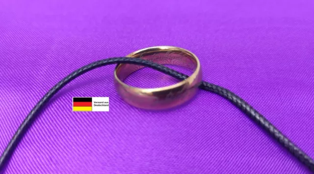"Herr der Ringe" Ring mit Halskette aus Leder + und dem Ring der Macht.