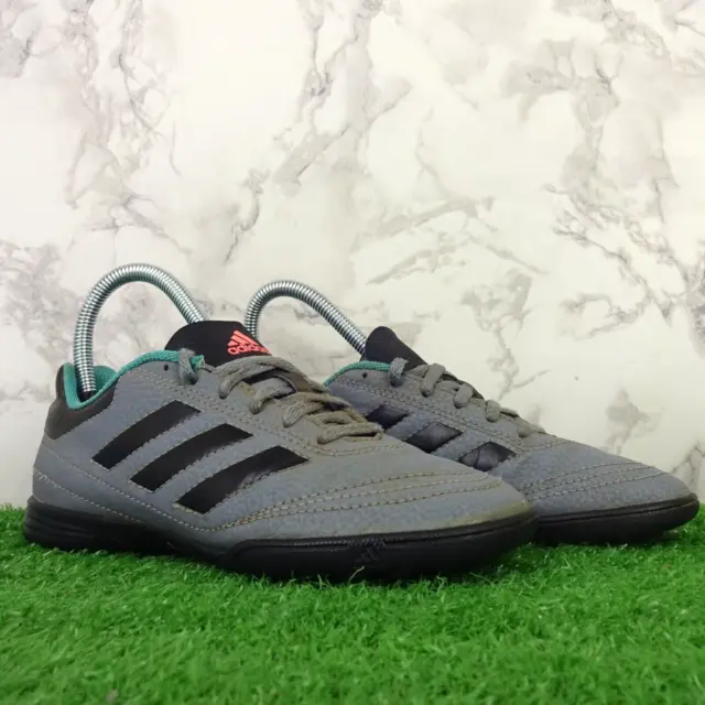 Adidas Football Boots 2 Kids Goletto VIII Grey Astro Turf Soles 3G Trainers