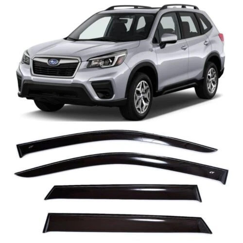 For Subaru Forester 2018- Side Window Wind Visors Sun Rain Guard Vent Deflectors