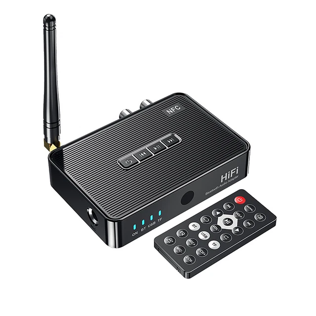 Digital Bluetooth Transmitter Receiver Wireless NFC to RCA Stereo Audio Adapter