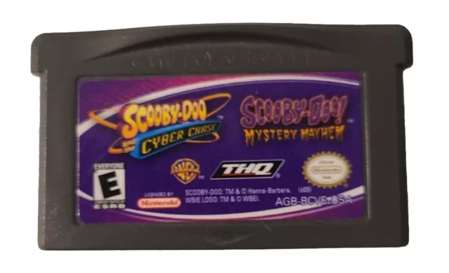 SCOOBY-DOO AND THE Cyber Chase / Mystery Mayhem! (Nintendo Gameboy ...