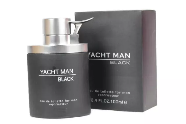 Myrurgia Yacht Man Black Eau De Toilette Spray For Men 3.4 Fl Oz