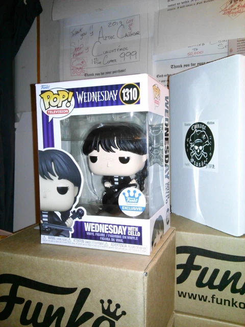 Funko Pop! *DBL Boxed* WEDNESDAY w/Cello 1310 *NEW* MINT/NM Funko Shop Exclusive