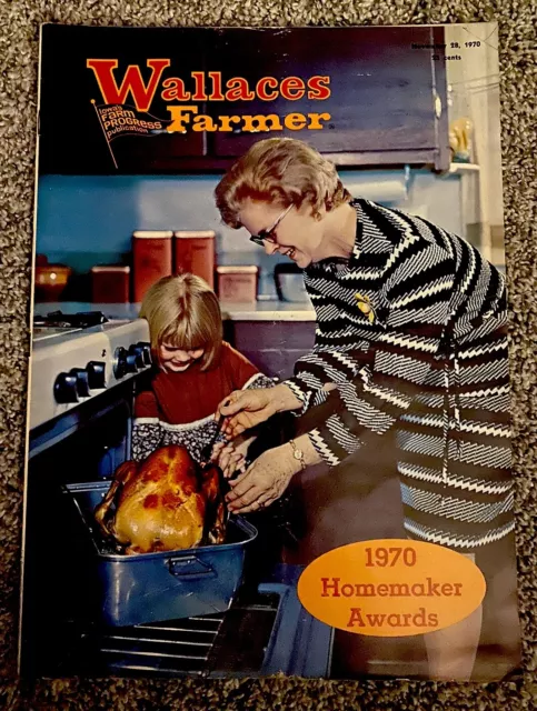 Vintage 1970 Wallaces Farmer Magazine - November Homemaker Awards Issue