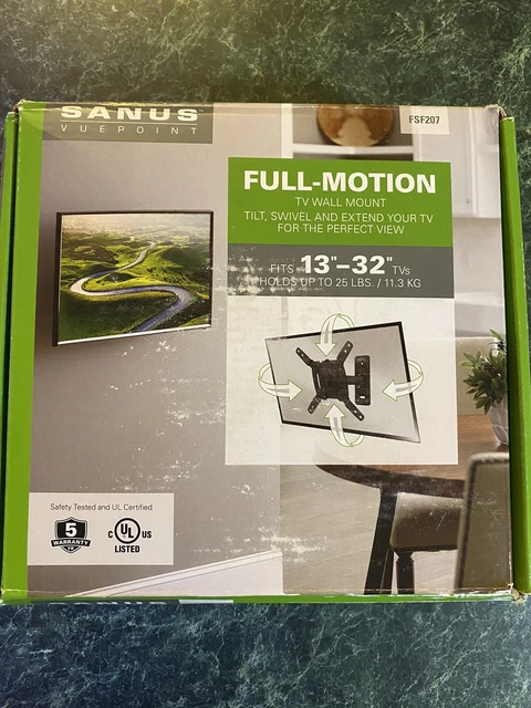 SANUS VUEPOINT FSF207 Full Motion TV Wall Mount Fits 13 32 Inch TV Up sanus-vuepoint-fsf207-full-motion-tv-wall-mount-fits-13-32-inch-tv-up