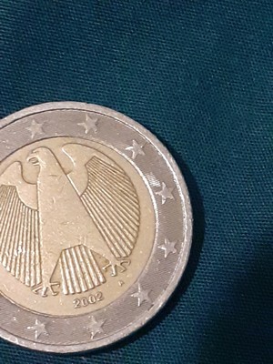 Pièce De 2 Euro 2002 Aigle Frapper F Très Rare