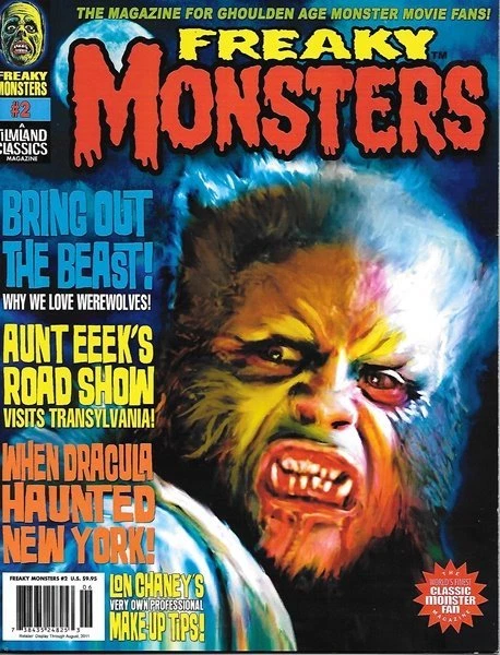 Freaky Monsters Horror Magazine #2, Filmland Classics 2011 NEW UNREAD Freaky Monsters Horror Magazine #2, Filmland Classics 2011 NEW UNREAD