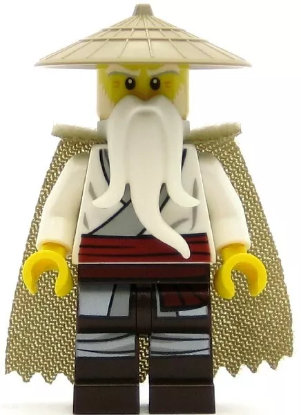 LEGO Ninjago Minifigure Master Wu with Cape (Genuine)