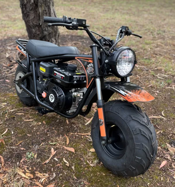 All-terrain mini motorbike with fat wheels FatCat. Orange