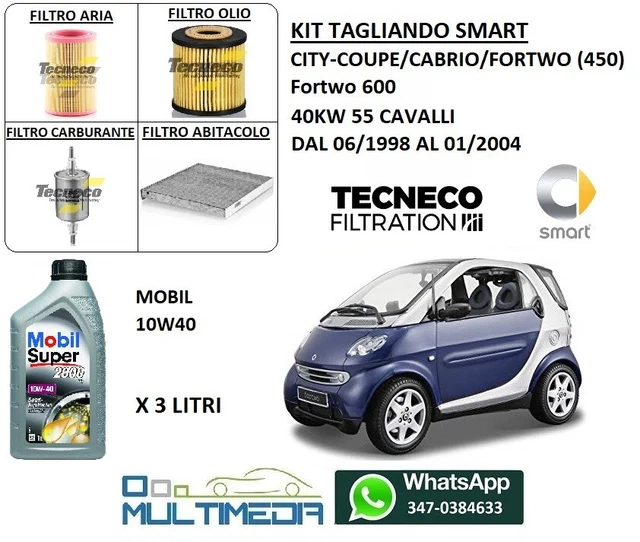 KIT TAGLIANDO SMART 453 E RENAULT TWINGO 1.0 Benzina Dal 2014