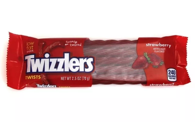 2x Twizzlers Strawberry Twists 70g Low Fat Snack American Candy 2