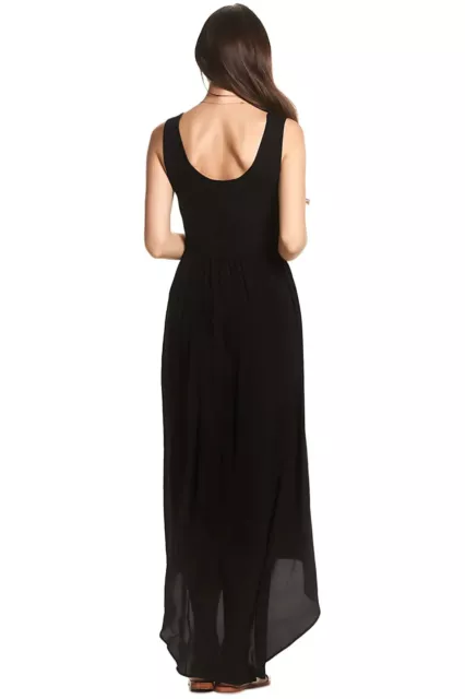 Soon Maternity Sia Maxi Dress Black Size 6 AU 2