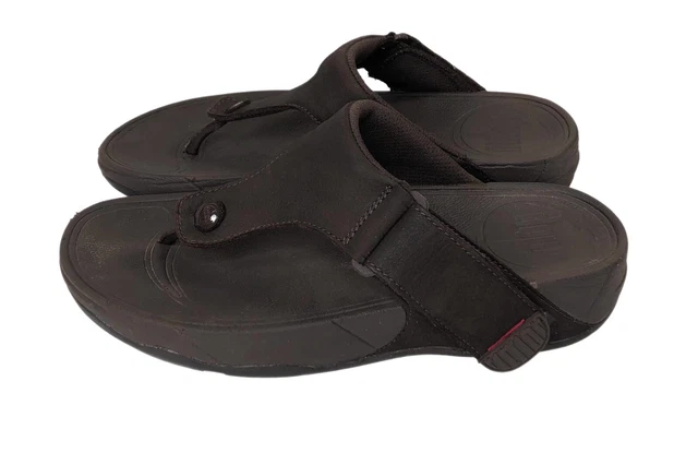 Fitflop Womens Comfort Slip Resistant Slip On Brown Thong Sandal Size 8 3