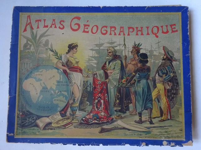 Atlas Géographique von [PUZZLE SET]: In good original condition. (1910