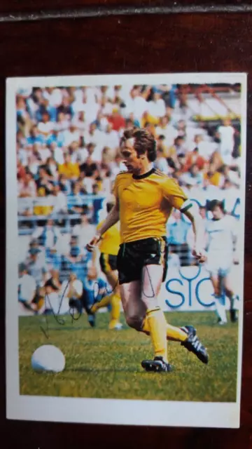 Bergmann collectible picture 1977/78 Helmut Nerlinger Borussia Dortmund autographed