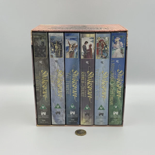 SHAKESPEARE THE ANIMATED Collection VHS BoxSet Romeo & Juliet, Hamlet
