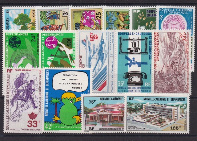 NOUVELLE CALEDONIE SERIE Complete De 15 Timbres P.a. Neuf** N° 162/175