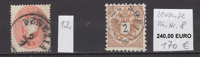 Lombardei & Venetien & Levante - Lot mit 11 Marken, mit Lev. Mi. 8 (M€ 240,00). 5