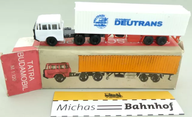 Deutrans Tatra Budamobil Semi-Trailer Truck TT 1:120 Original Packaging