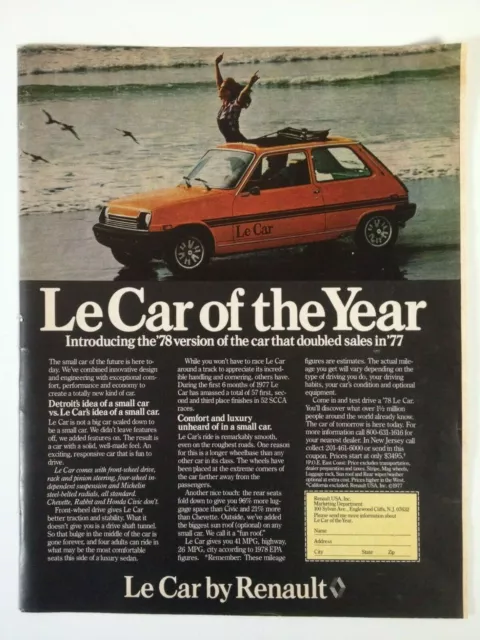 1978 Renault Le Car Print Ad