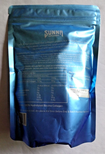 SUNNA SUPPLEMENTS - Halal Collagen Protein Powder 250G - New & Sealed ...