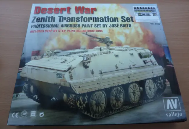 VALLEJO Airbrush Desert War Professional Zenith Transformation Set 71153 NEU