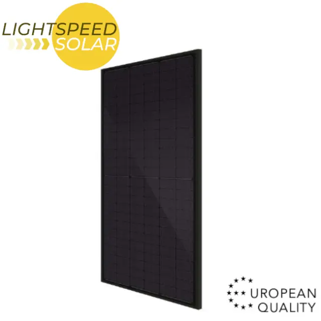 400W 12V 24V 48V N-Type All Black Mono Rigid EUROPEAN Solar PV Panel - UK Stock