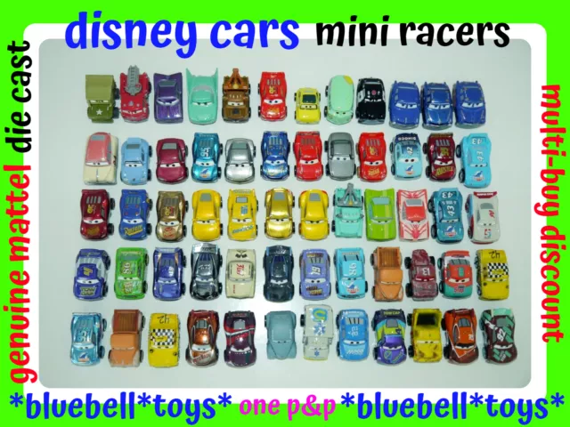 Disney Pixar Cars Mini Racers Die Cast Huge Choice Multi-auction Choice Mattel_R