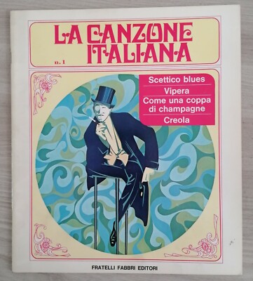 2 Volumi in Rilegatura Pregiata Originali 1970 circa La Canzone Italiana 