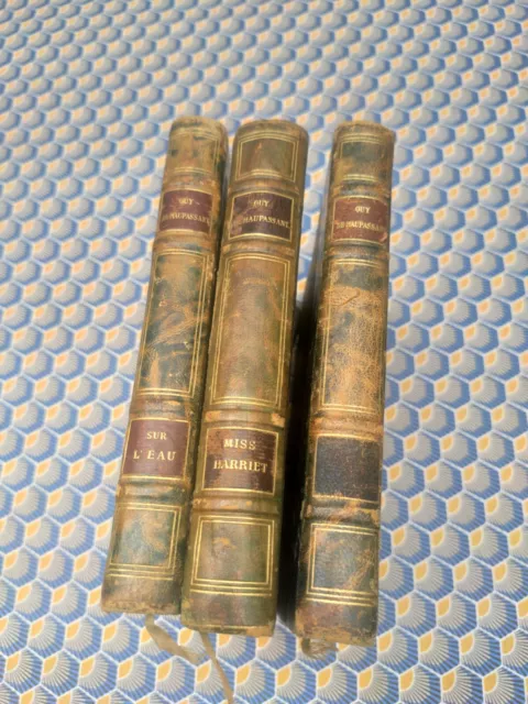 Lot Ancien Livre Guy Le Maupassant De Collection