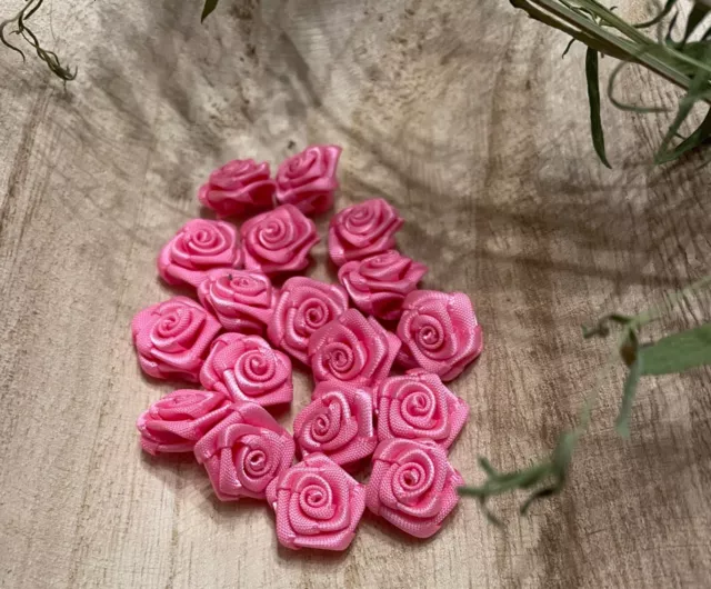 10 Diorröschen Satinröschen Streublüten Satinröschen Deko pink