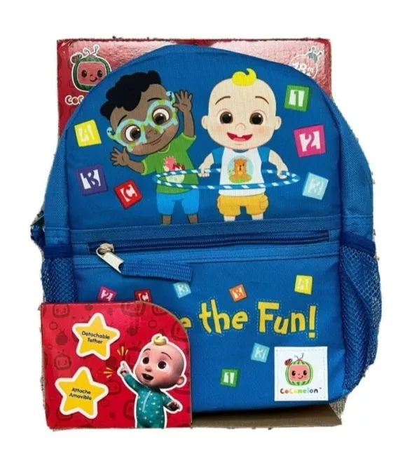 New Cocomelon Blue 'Share the Fun' Safety Harness Backpack