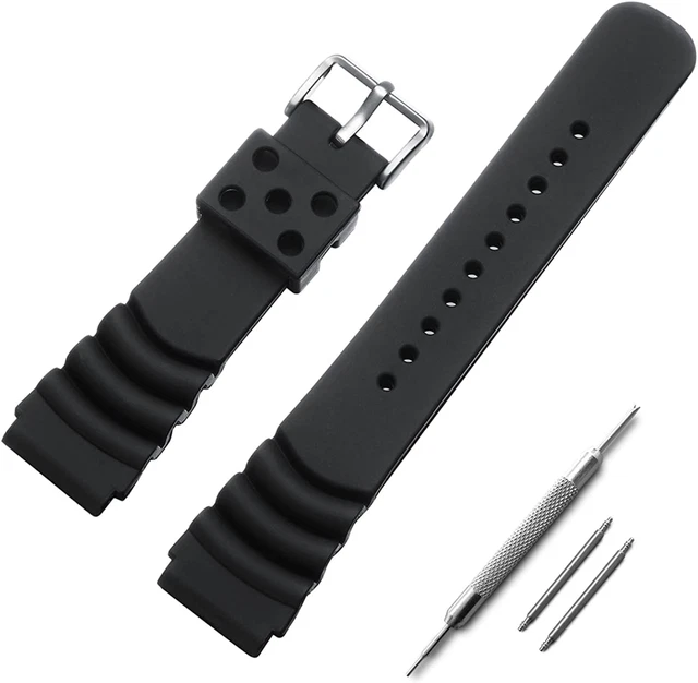 Cinturini Orologi Silicone Uomo Cinturino in Gomma a Sgancio Rapido per Orologi