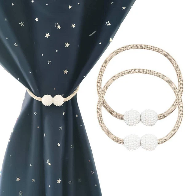 Beautiful Pear Clips Curtain Holdbacks Tiebacks Light Coffee 16.5 Inch 2 Pcs