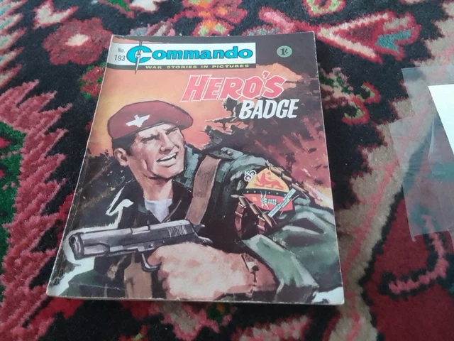 COMMANDO COMIC ISSUE no. 193 Heroes Badge Free Postage £8.95 - PicClick UK