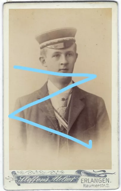 CdV WINGOLF ERLANGEN 1895 Foto Studentika Student