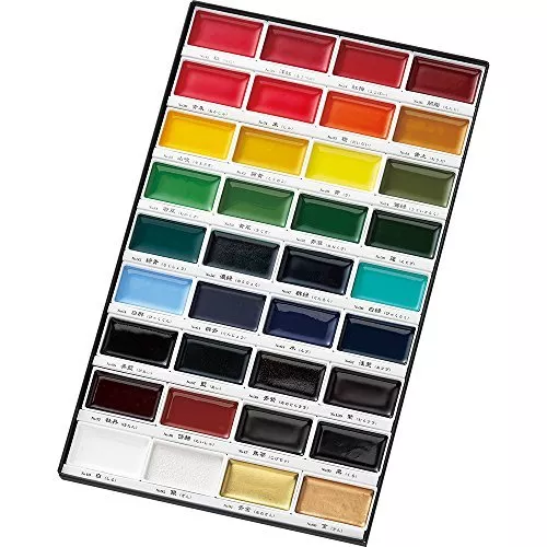 ZIG Kuretake Gansai Tambi Japanese Watercolor Paint 36 Colors Set MC20/36V F/S