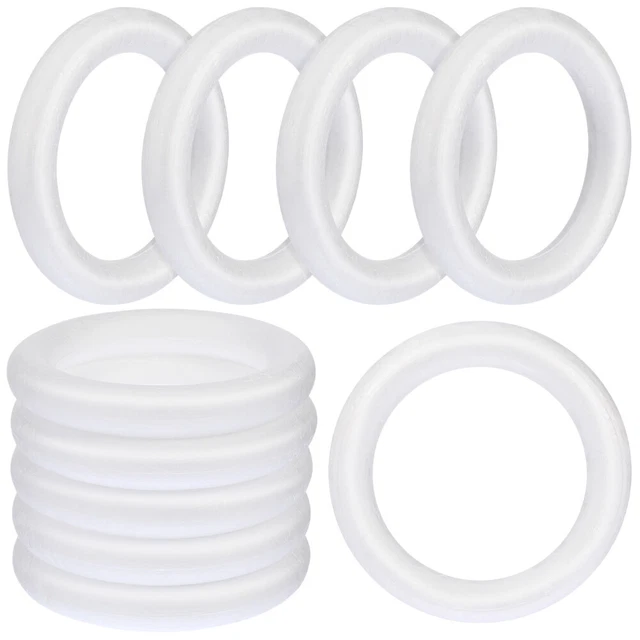 10 piezas Anillos de corona de espuma-espuma anillo circular para niños decoración