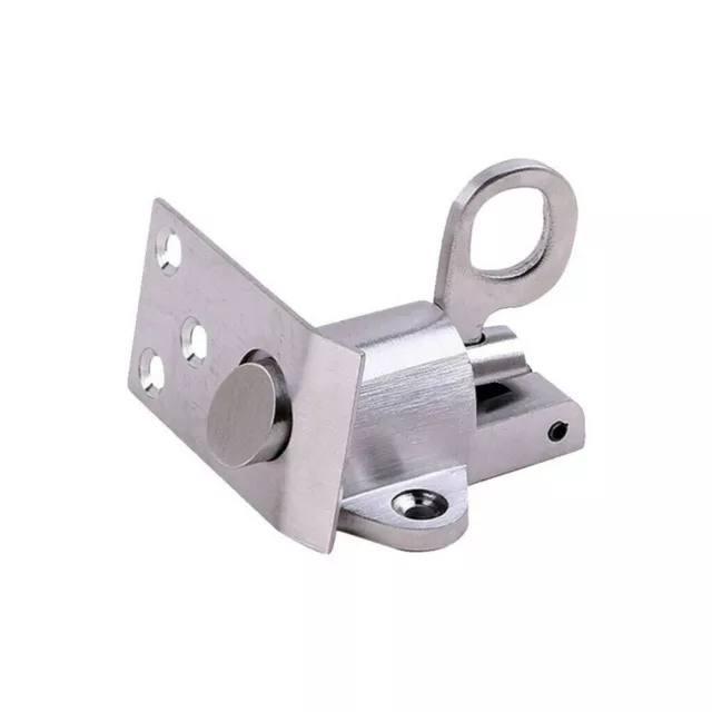 Acciaio Inox Door Lock Molla Bullone Blocco Lunga Durata Semplice Metallo 2