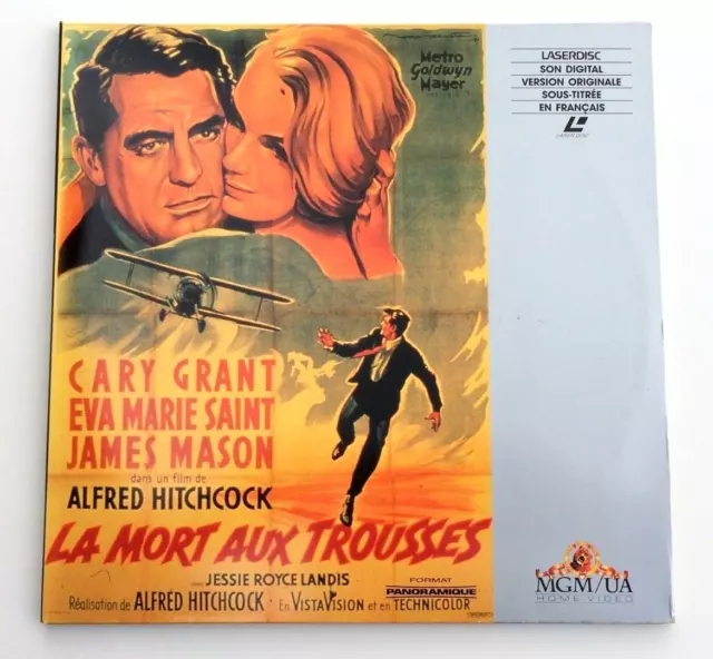 Laserdisc / La Mort Aux Trousses - Gary Grant Film Hitchcock / Cd Video Pal Tv