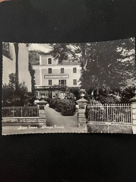 Cartolina Acqui Terme - Albergo Fiorito- Viaggiata 1959+Storia Postale