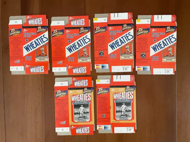 1999 Mini Wheaties Box Lot Babe Ruth, Lou Gehrig - (Lot of 6)