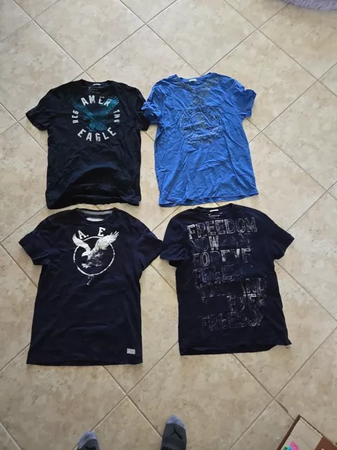 Lot Of 4 Men's American Eagle Shirts - LARGE