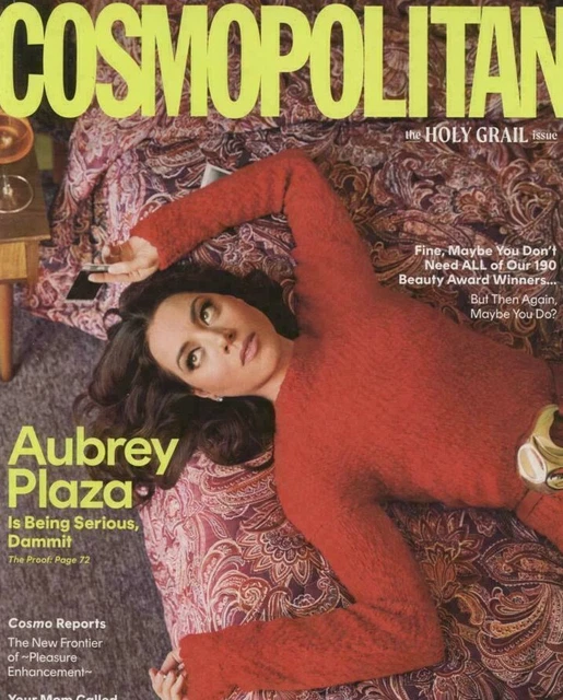 COSMOPOLITAN MAGAZINE THE holy grail issue- Aubrey plaza -2022