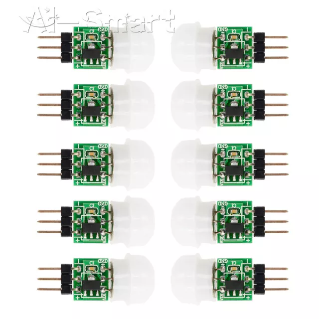 10PCS DC 2.7-12V PIR Motion Body Human Sensor AM312 IR Infrared Module Detector