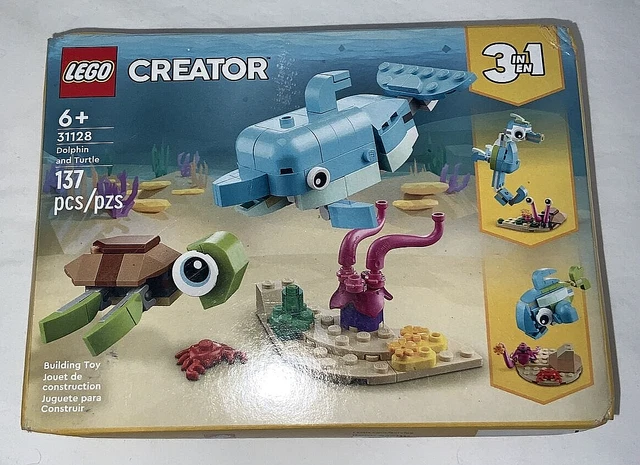 LEGO CREATOR 3in1 31128 Dolphin and Turtle, new, box damage