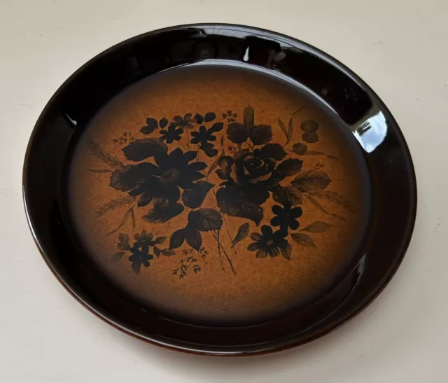 Vintage Crown Lynn Pottery ‘Kashmir Rose’ Glazed Side Plate, New Zealand