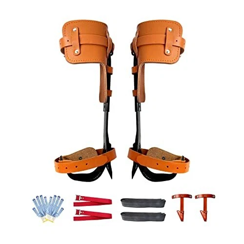 HWIUS Tree Climbing Spikes Upgraded Tree Spikes for Climbing with More Paddin...