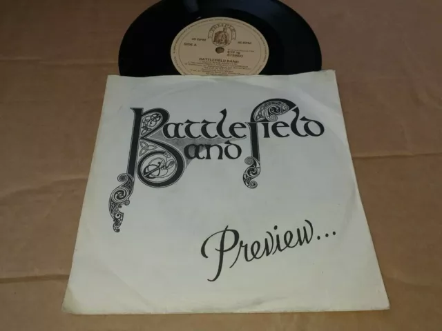 BATTLEFIELD BAND - VORSCHAU 45u/min 4-Track EP P/S 1980 TEMPLE RECS ETP 10 - Nm/Sehr guter Zustand +